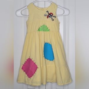 Oshkosh Pirate Theme Yellow Sun Dress Girls Size 5